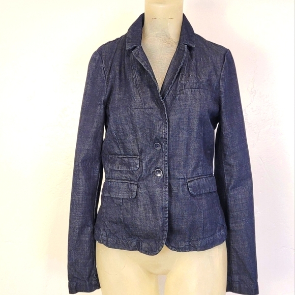 Anthro pilcro and the letterpress denim blazer - Picture 2 of 11
